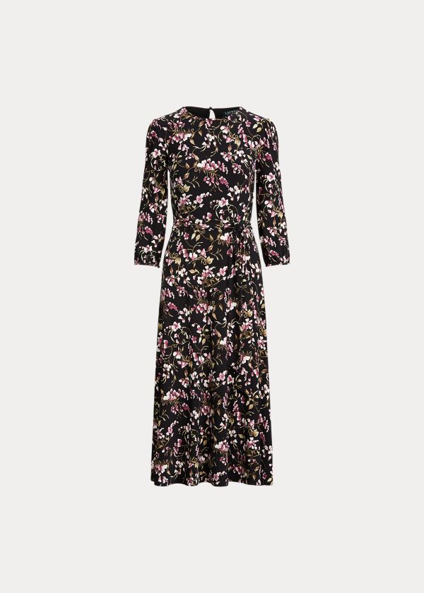 Women's Ralph Lauren Floral Balloon-Sleeve Dresses | 294781HQI